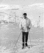 Johan Akerman skiing (from Akerman's festschrift)