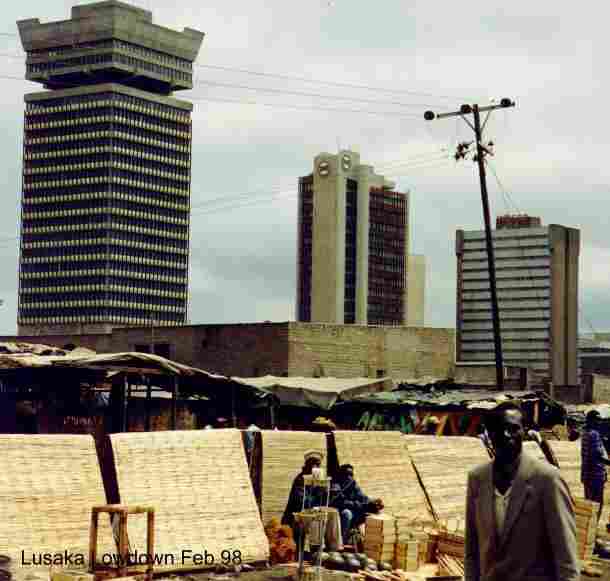 Downtown Lusaka, Zambia (best city in the world!)