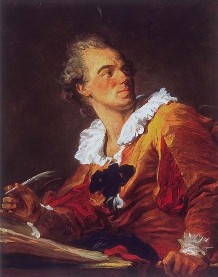 Jean Honore Fragonard's "Inspiration" (1769)
