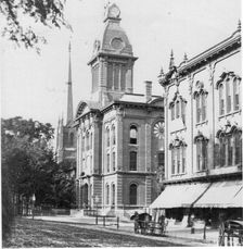 Saratoga Springs, town hall c.1880